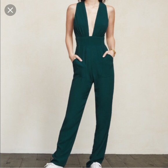jade green jumpsuit